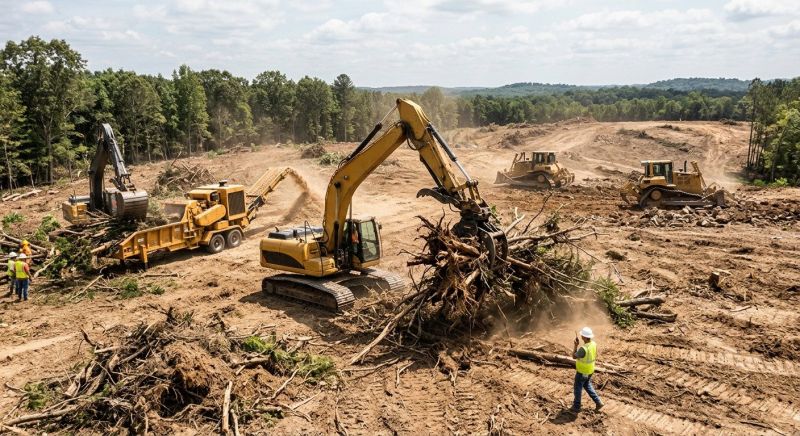 Parking Lot Land Clearing in Katy, TX